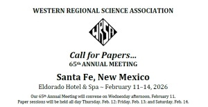 Call for Papers | WRSA 2026 Annual Meeting, Feb 11-14, 2026, Santa Fe, New Mexico