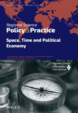 The latest issue of Regional Science Policy &amp; Practice are available! Volume 14, Issue 3, June 2022