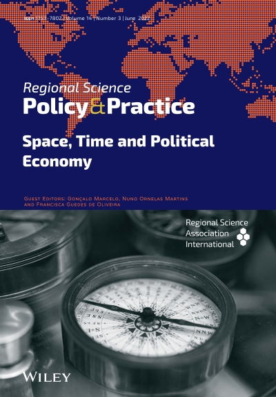 The latest issue of Regional Science Policy & Practice are available! Volume 14, Issue 3, June 2022