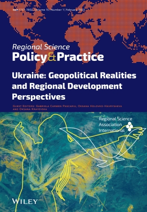 The latest issue of Regional Science Policy &amp; Practice are available! Vol. 15, No. 1, February 2023, Special Issue: Ukraine: Geopolitical Realities and Regional Development Perspectives